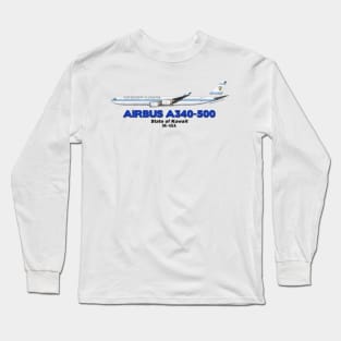 Airbus A340-500 - State of Kuwait Long Sleeve T-Shirt